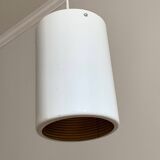 Scandinavian lacquered metal pendant light from the 70s/80s