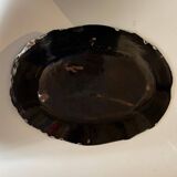 Large oval dish called “black bottom” Rouen XVIII / XIXth