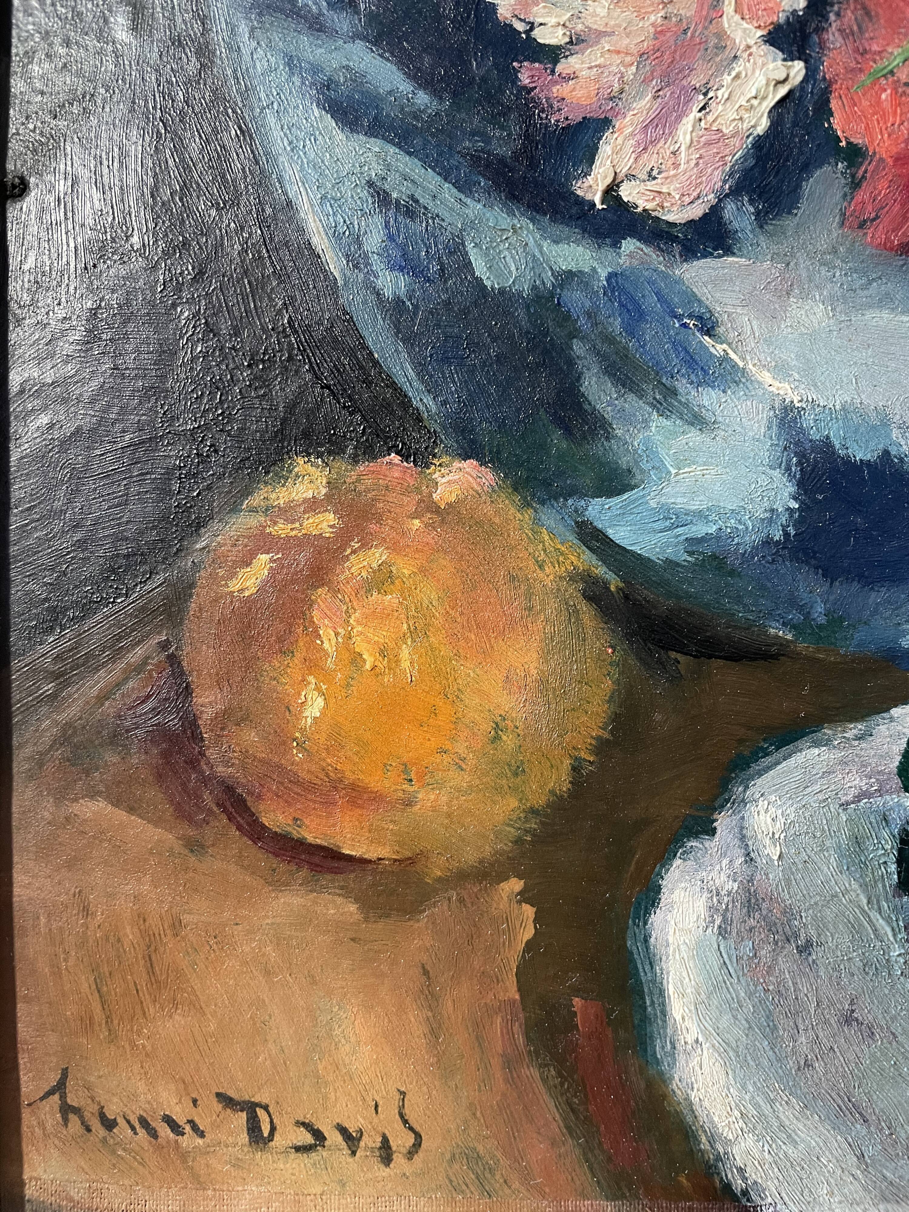 Old painting signed Henri David