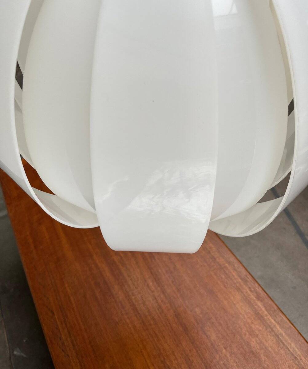 Mid-century space age lamellaire moon pendant lamp from the 1960s.