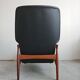 Mid-Century Lounge Chair in solid teak and leather by John Bone