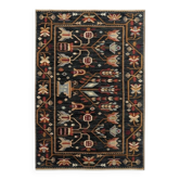 Black floral Persian carpet - Wool