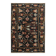 Black floral Persian carpet - Wool
