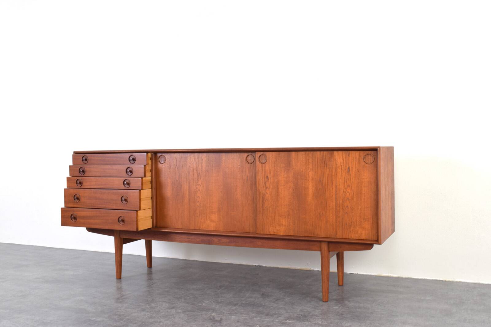 Mid-Century Norwegian Teak Sideboard from Bruksbo, 1960s.