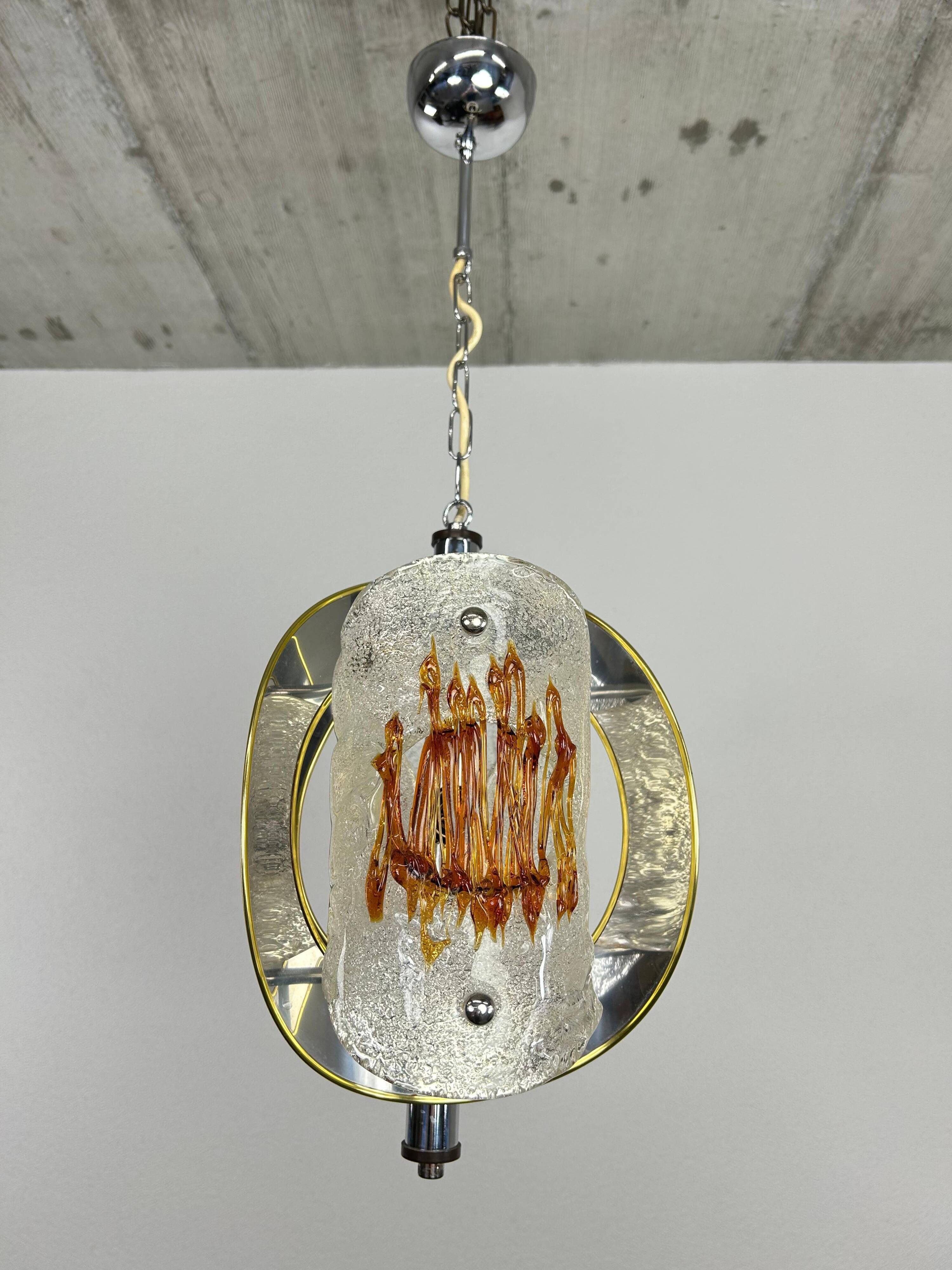 Modern mid-century pendant lamp by Toni Zuccheri for VeArt