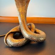 Cobra sculptural lamp in brass – Vintage French work, circa 19
