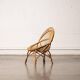 Bonacina style rattan armchair, 1960