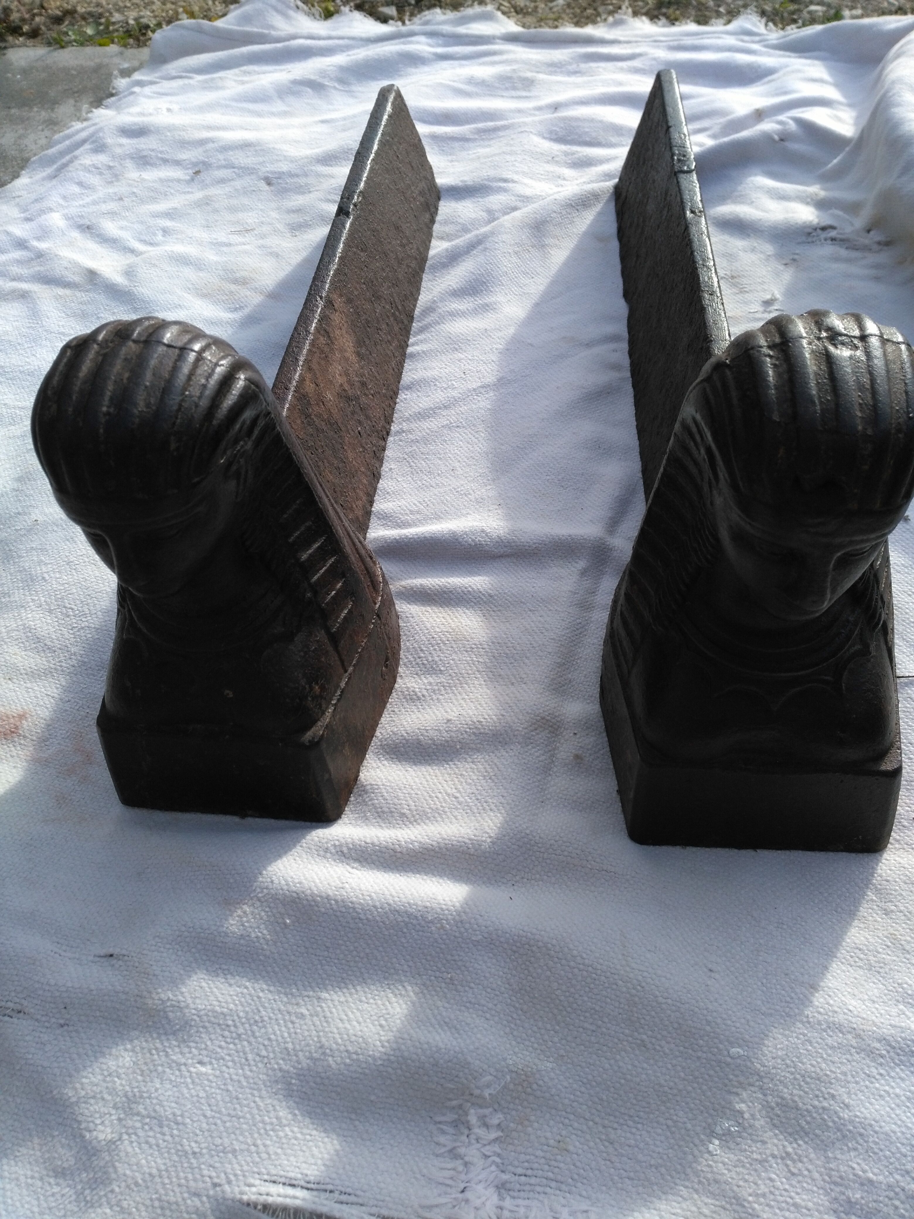 Andirons 19th return from Egypt