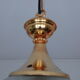 Hanging lamp brass & ball glass 50