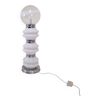 Lampadaire italien en verre de Murano par Carlo Nason avec lumière tricolore, années 1970