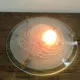 Art Deco sky blue moulded glass pendant light 35 cm - Electrified