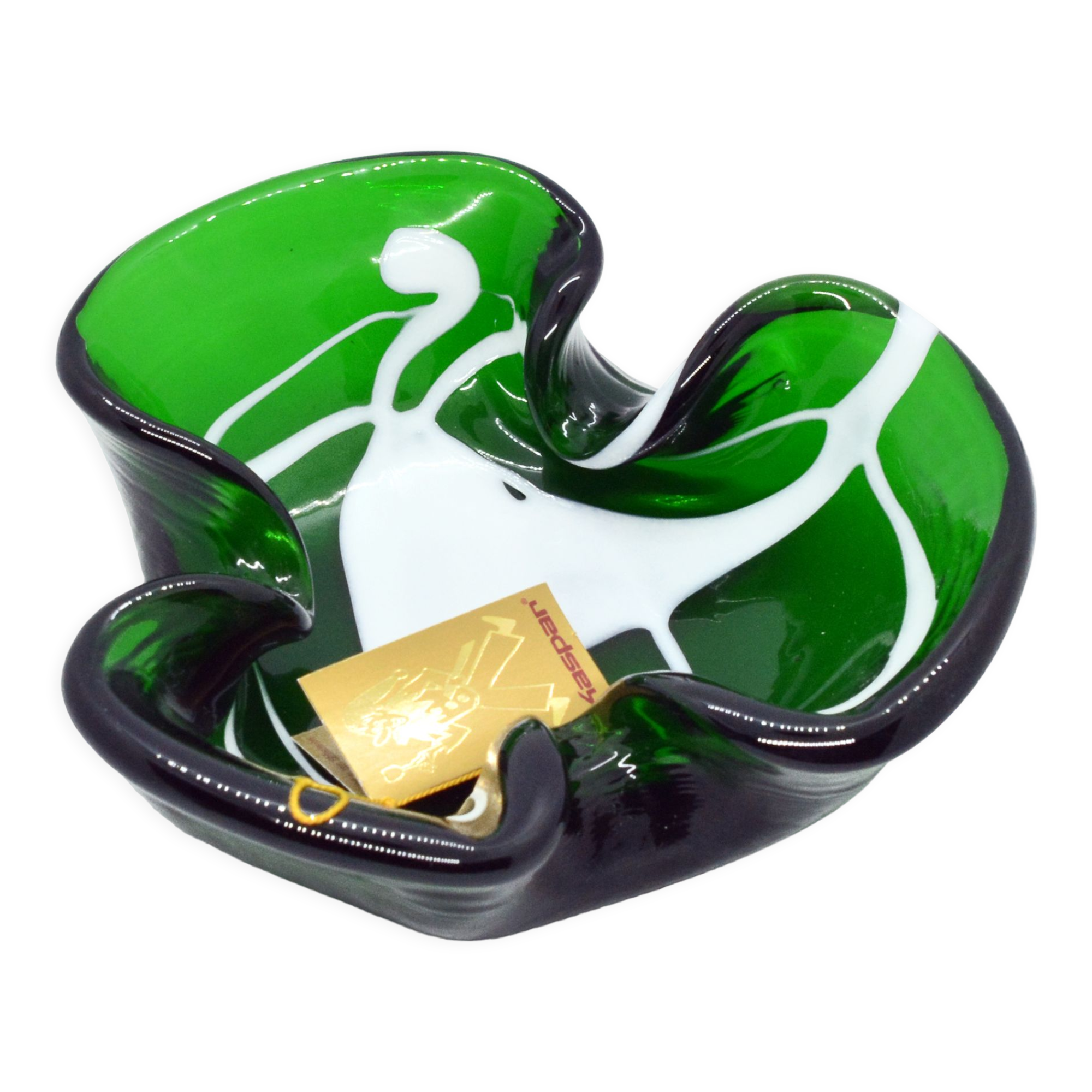 Kaspar Single Art glass ashtray, Germany 1970s