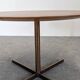 Contemporary round side table or end table.