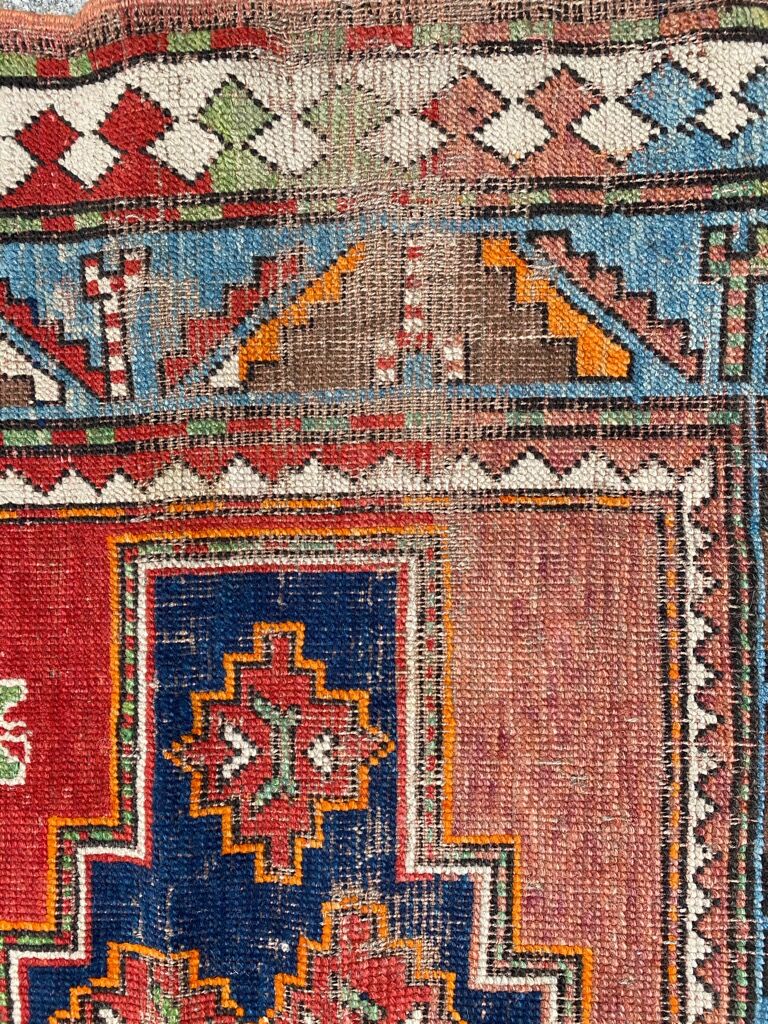 Kazak ancient Caucasian carpet 152x195 cm