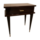Vintage bedside fomica rosewood style 50-60 with compass feet