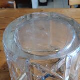 Crystal and Silver Metal Ice Bucket