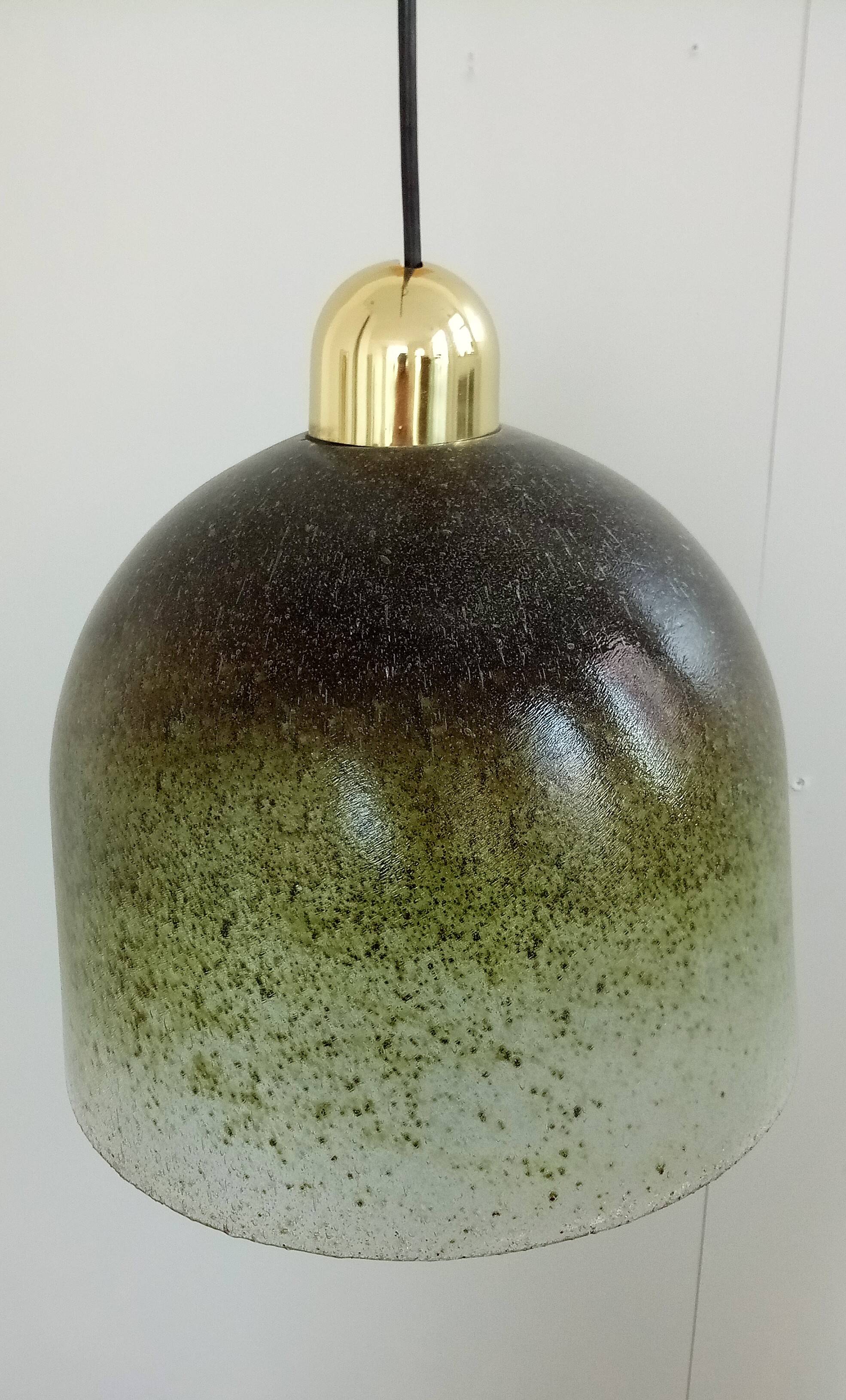 glas ceiling lamp from Peil & Putzler, germany , 70s