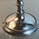 Pair of silver-plated metal candlesticks