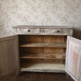 Parisian buffet in beech from the early 20th century with an antique finish.