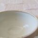 Vintage white earthenware mustard pot or sauce boat.