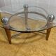 Table basse Rocket en bois et verre, 1970