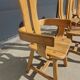 Set of 8 Britalist Oak Chairs from De Puydt, Belgium 1970s