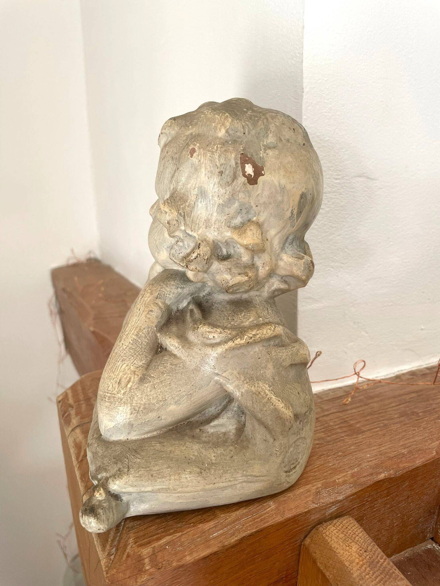Bust of a little girl signed Gustave Van Vaerenbergh
