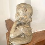 Bust of a little girl signed Gustave Van Vaerenbergh