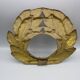 Old ornament in embossed brass - laurel wreath