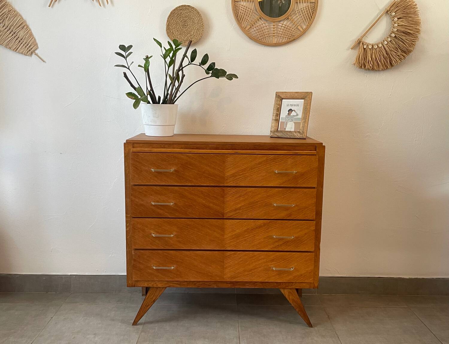 Charmante commode vintage en chêne
