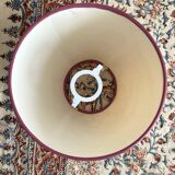 Pair of twisted wooden base lamps