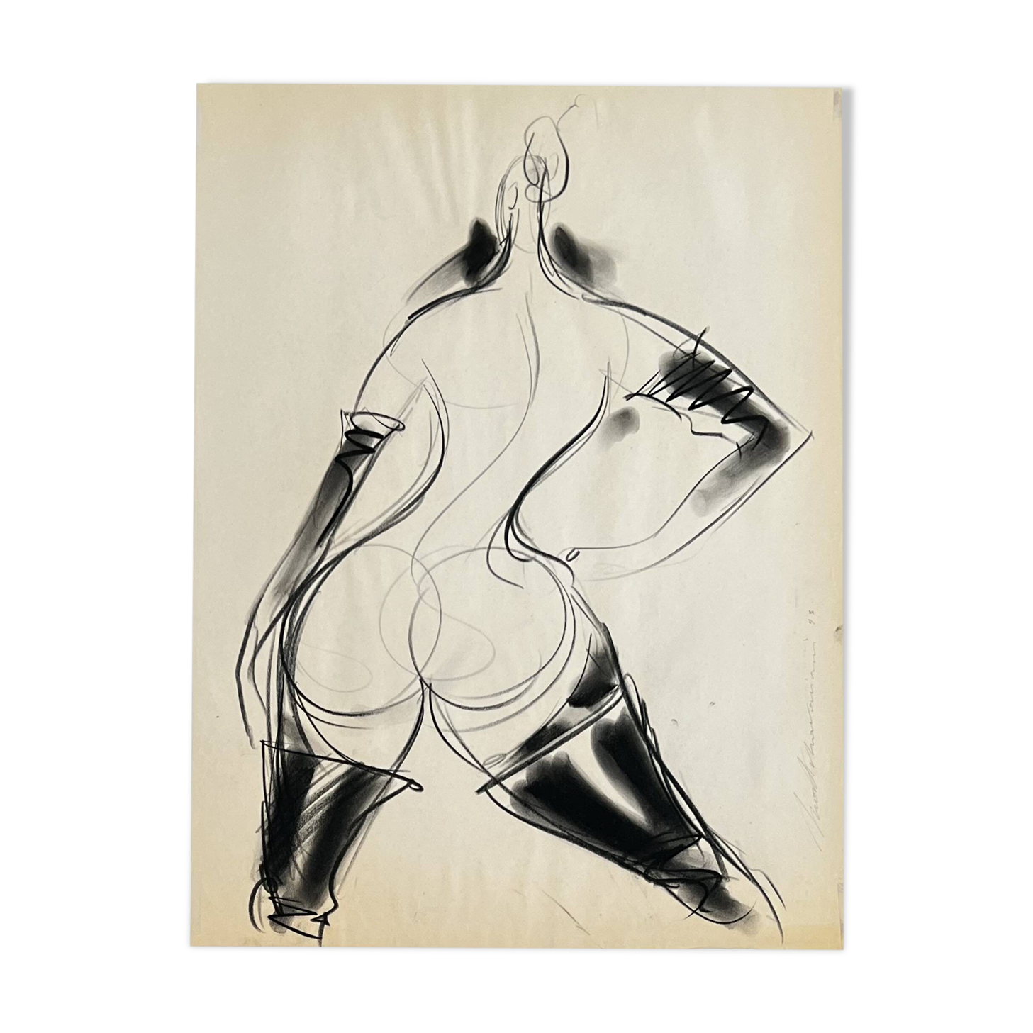 Henri Matchavariani (Illustrator VOGUE) (1939) Nude study
