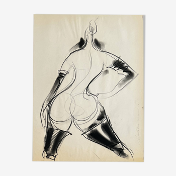 Henri Matchavariani (VOGUE illustrator) (1939) Nude study