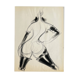 Henri Matchavariani (Illustrator VOGUE) (1939) Nude study