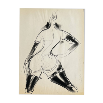 Henri Matchavariani (Illustrator VOGUE) (1939) Nude study