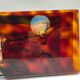Lucite magazine rack "tortoiseshell", 1970s