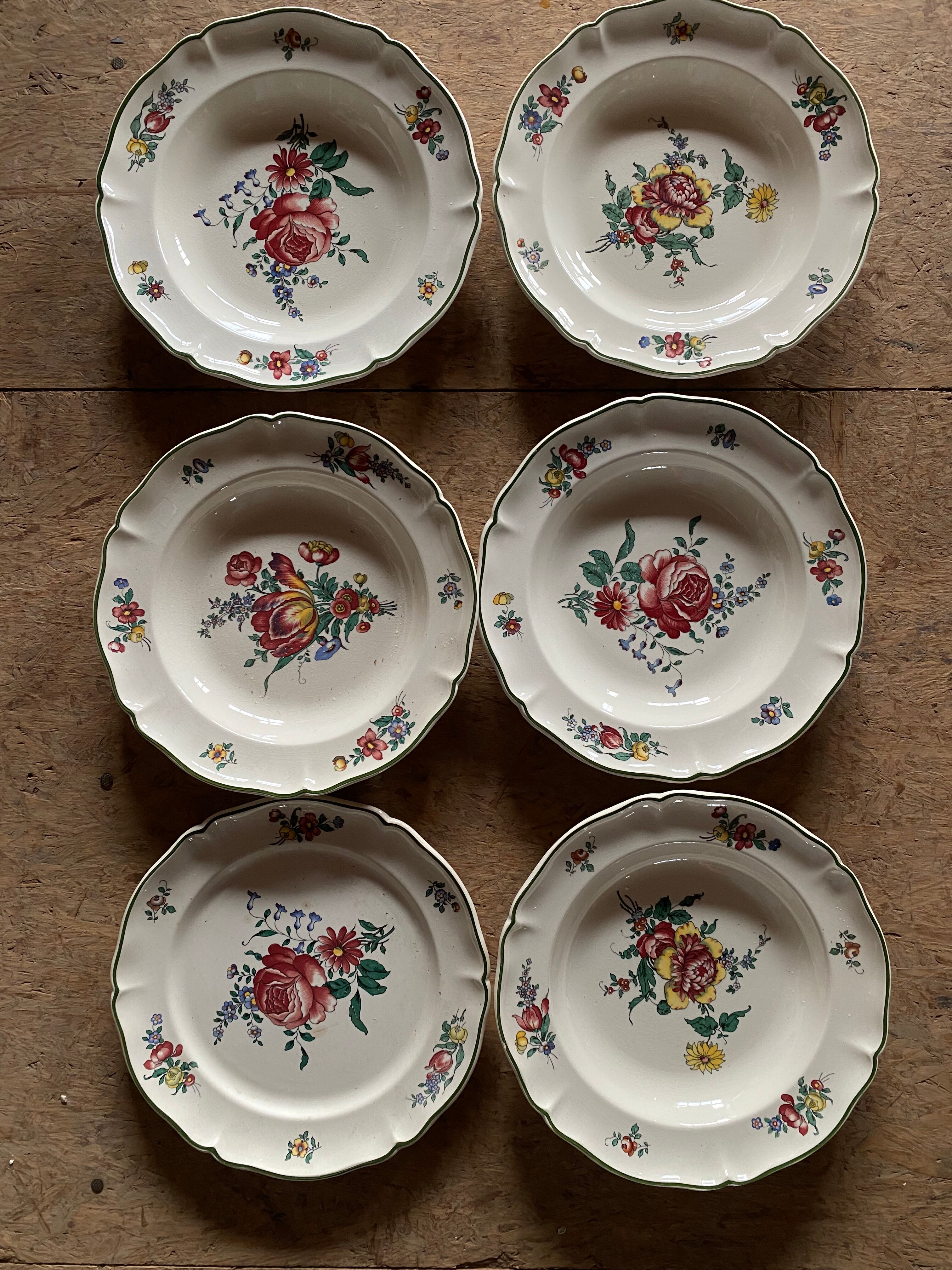 Lots de 6 assiettes