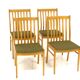 Set of 4 oak chairs, Sweden, 1960