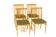 Set of 4 oak chairs, Sweden, 1960