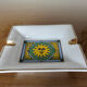 Ashtray "sun" porcelain 80s