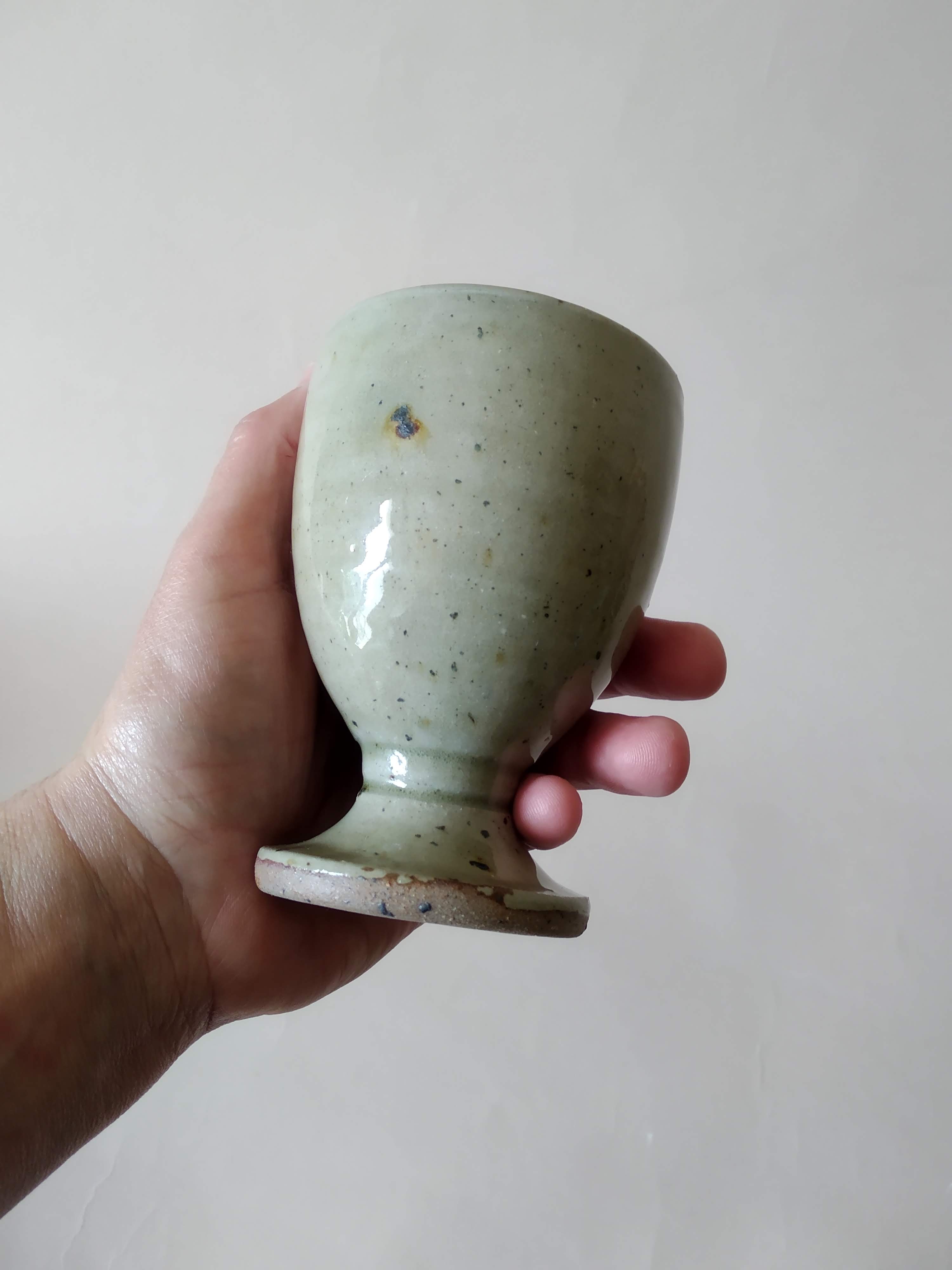 2 cups or mazagrans sandstone Jacques Migeon La Borne 60s