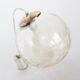 Vintage ceiling lamp in chrome metal and glass. France 1960