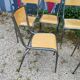 Six Mullca 510 school chairs with tapered legs