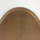 Oval mirror strapping wood 93 x 46 cm