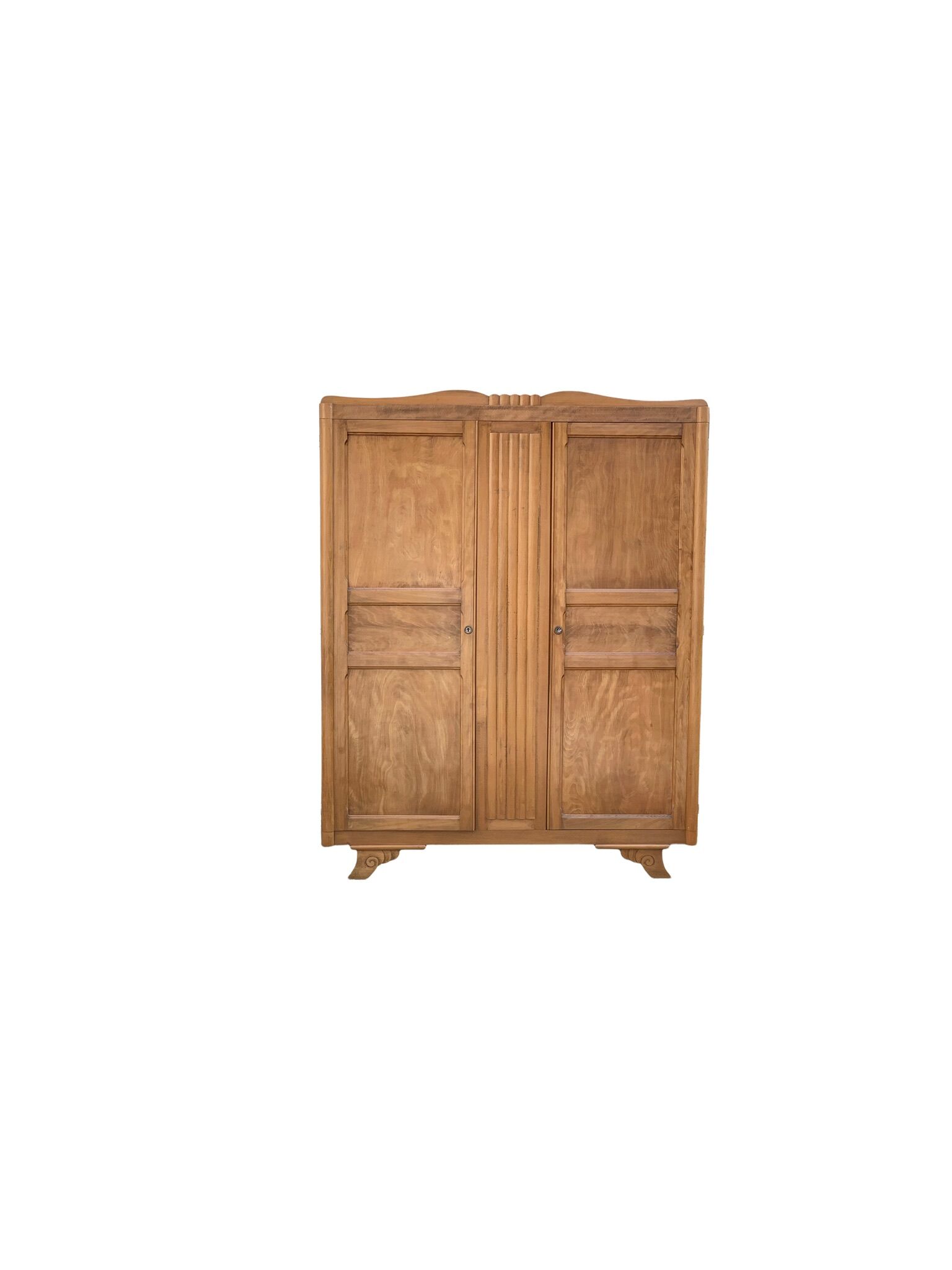 Parisian wardrobe art deco 1930 removable wardrobe beech solid