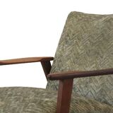 Vintage teak mid century armchair