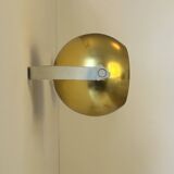 Pair of vintage brass wall lights by PARSCOT, France, 1970