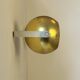 Pair of vintage brass wall lights by PARSCOT, France, 1970