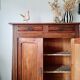 Buffet parisien bois ancien 2 portes panneautées
