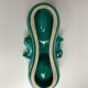 Green and gold ceramic salt shaker Art Deco 30s